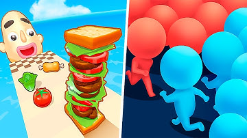 Sandwich Runner vs Count Master - All Levels Update Gameplay Android & IOS - NEW APK GAME!