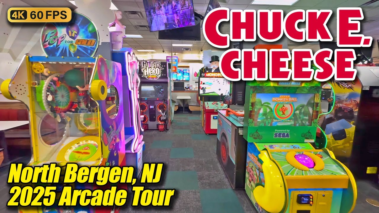 Chuck E. Cheese (North Bergen NJ), November 2025 arcade tour, new 4K full walkthrough