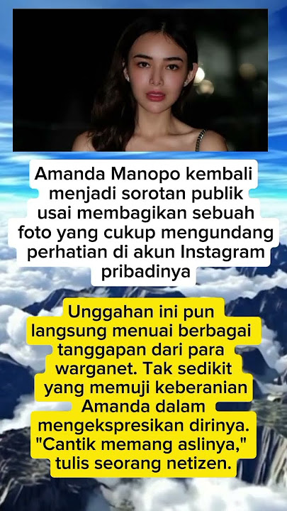 Wow! Amanda Manopo Tampil seksi saat liburan di pantai #viralvideo #artis #trending