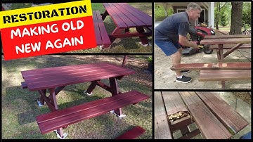 Picnic Table Restoration | Making Old New Again