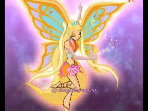 Winx trasformazione Enchantix-Bloom,Stella,Musa e Tecna!