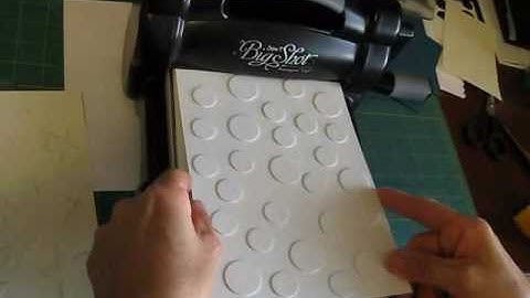 Make you own texture plate for the big shot. www.frenchiestamps.com