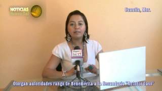 Secundaria Antonio Caso de Cuautla recibe nombramiento de Benemerita