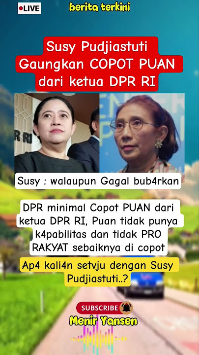 Susi gaungkan copot puan Maharani #susipudjiastuti #puanmaharani