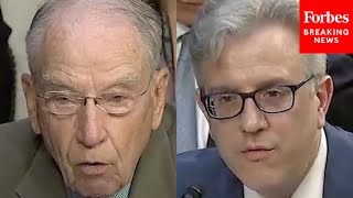 'If You Can't Say Yes To That, Why Not?': Chuck Grassley Grills Top Intel Official About FISA Abuses Wealth