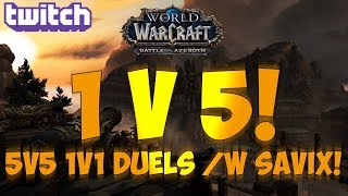 Sensus | WoW BFA Rogue PvP | 5v5 1v1 Duels vs. Savix/Xuen! (World of Warcraft BFA Dueling PvP)
