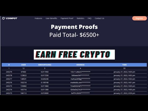 COINPOT Tutorial - Earn FREE Crypto Every 5 Minutes