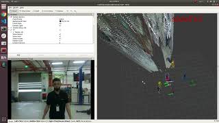 Follow-me robot with human tracking from 2D LiDAR & realsense D435