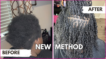 Microloc Extensions on Short Hair | Exy Hair