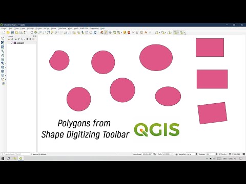 Polygons from Shape Digitizing Toolbar