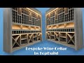 Bespoke wine cellar  made to measure wine rack wall by topbuild