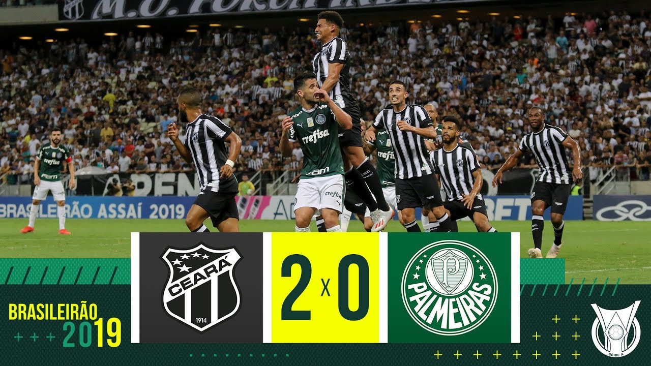 CEARÁ 2 x 0 PALMEIRAS – Melhores Momentos – BRASILEIRÃO 2019 (20/07/19)