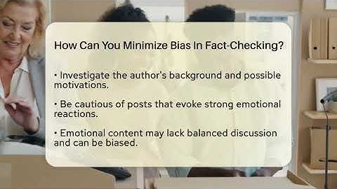 How Can You Minimize Bias In Fact-Checking? - Everyday-Networking