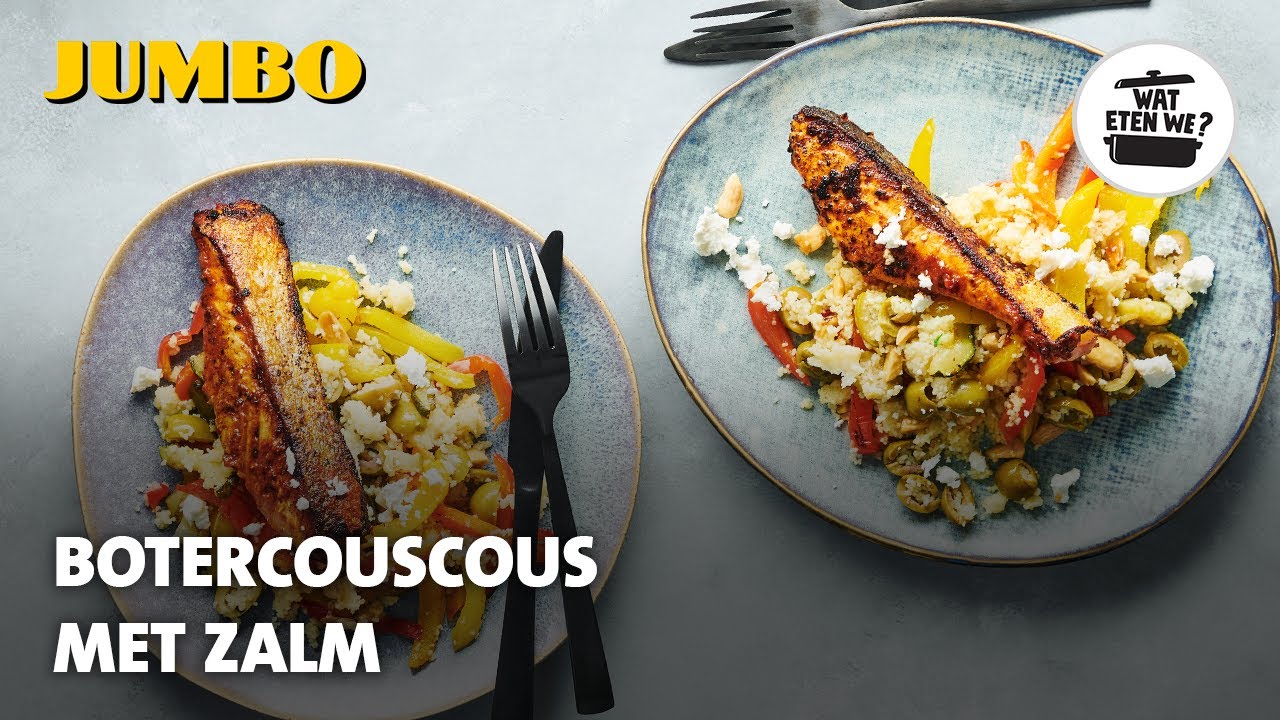 Wat eten we? Botercouscous met zalm