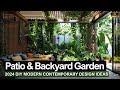 2024 diy modern patio  backyard garden designs build your dream outdoor living space