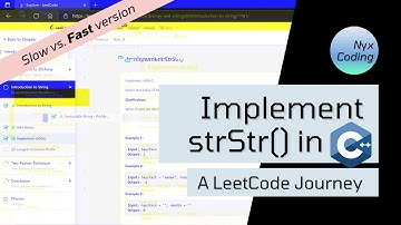 Implement strStr() in C++ - A LeetCode Journey