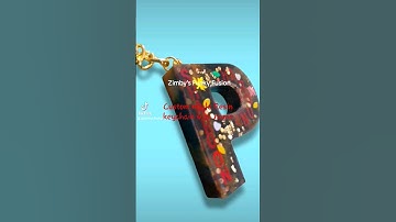 Custom made Resin keychain with name! #shorts #shortsvideo #viral