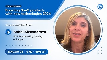 Bobbi Alexandrova invitation to Boosting SaaS products with new technologies 2024 Summit
