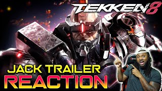 Big A$$ Gun! (Jack-8 Gameplay Trailer REACTION | Tekken 8)