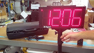 DC-60UTW-BTC-R (Portable Wireless and Local Push Button Controlled Universal Timer and Clock)