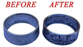How to Get Smooth Rounded Edges to the Rough Cut Side of Coin Rings!