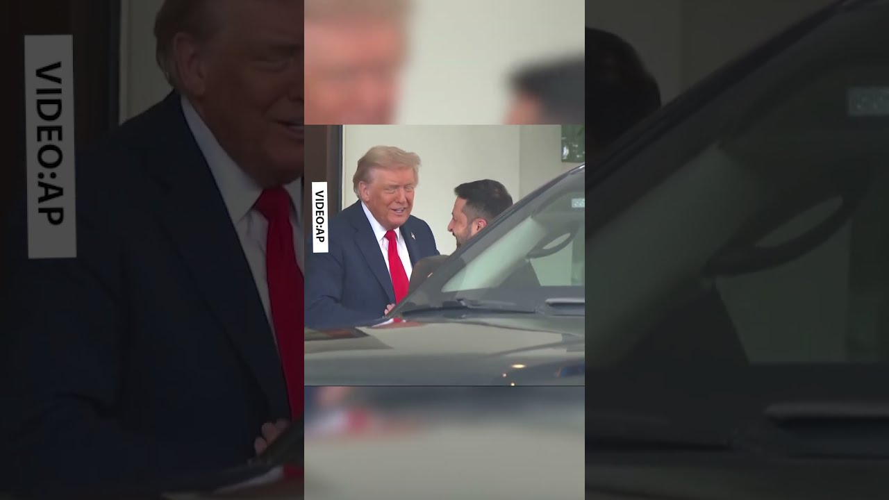  The Moment Zelenskyy And Trump Meet Watch REACTION