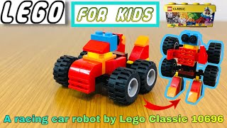 Lego Classic idea for kids 10696 a racing car robot #146