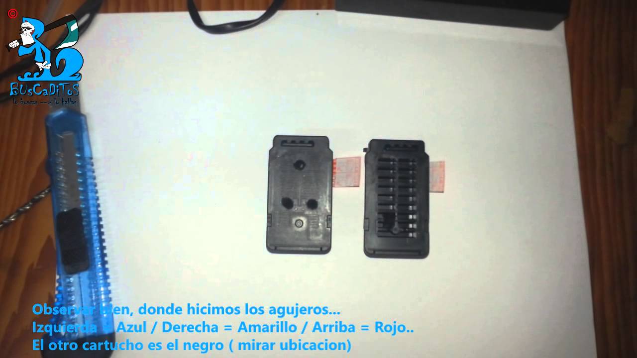 TUTORIAL SISTEMA CONTINUO CANON MG 2410 - MG 2810 (1 PARTE) - YouTube