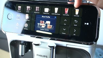 Philips LatteGo Coffee Maker EP554570 - All Coffee Types | Drink Options