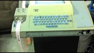 Altair 8800 - Video #7.1 - Loading 4K BASIC with a Teletype