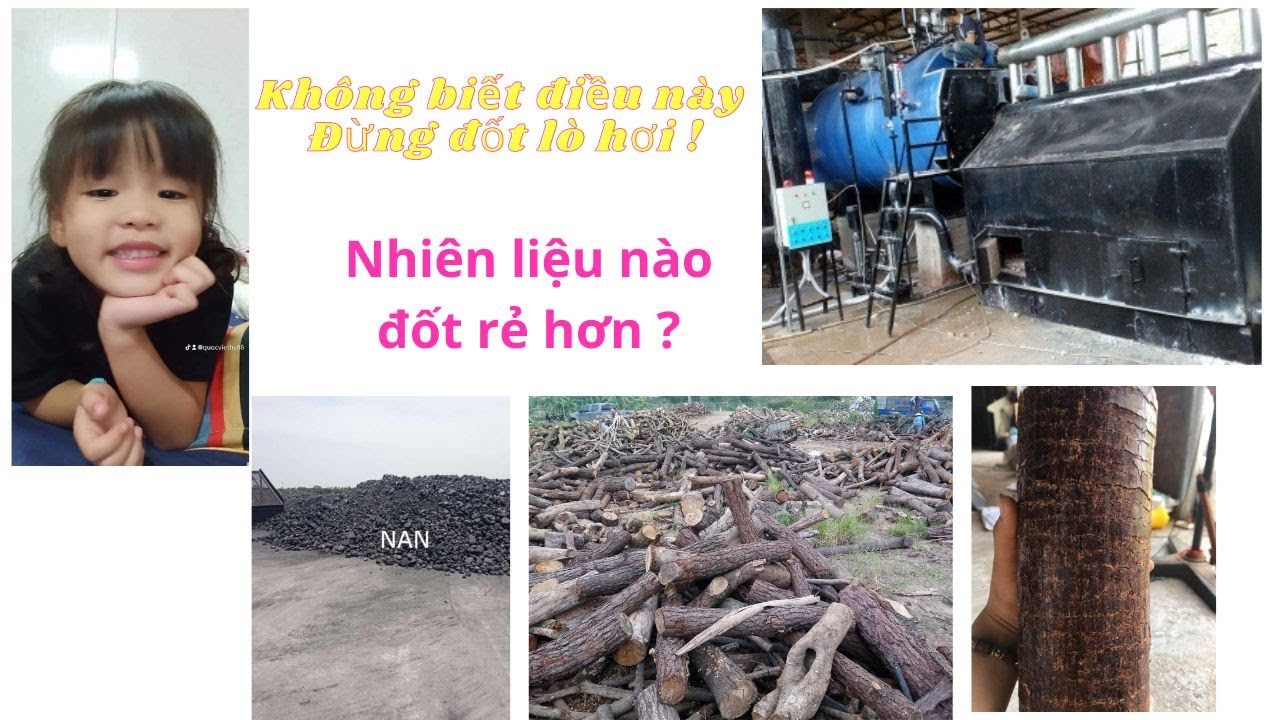 So sánh chi phí đốt củi gỗ - củi ép mùn cưa - than đá - YouTube
