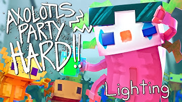 Axolotls Party Hard WITHOUT Watercolour - MINECRAFT AXOLOTL RAP 🎵