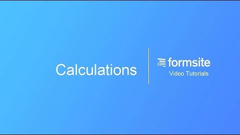 Calculations for scoring and order forms