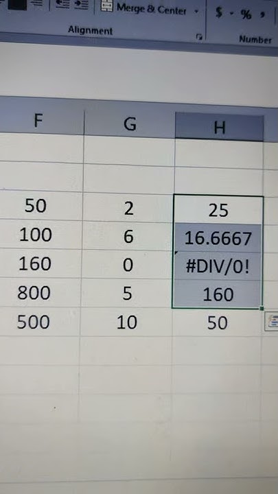 How to avoid divide by Zero error in Excel | Solutions for #DIV/0 ...