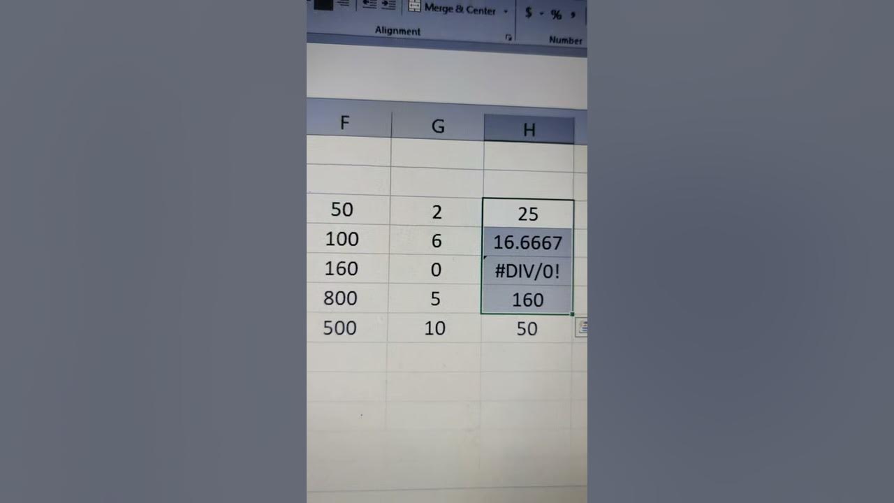 How to avoid divide by zero error in excel solutions for div 0