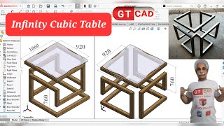 Infinity Cubic Table | all 3d sketch tip in solidworks