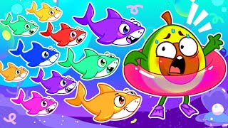 Ten Little Sharks 🦈 Let's Be Friends 😍💗 | Best Kid Songs & Nursery Rhymes by VocaVoca 🥑