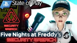 FNAF SECURITY BREACH IS FREE ROAM! [INSANE FNAF REACT]PLAYSTATION STATE OF PLAY (PLAYSTATION DIRECT)