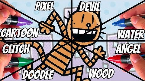 One Drawing, But in 8 Different Art Styles🐈 (DogMan Edition)