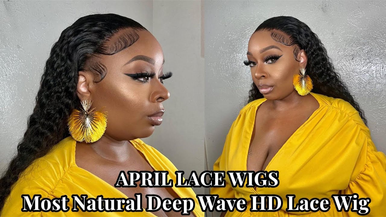 MOST Natural Deep Wave HD Wig FT APRIL LACE WIGS 