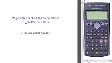 Regresión lineal con la calculadora y R project.