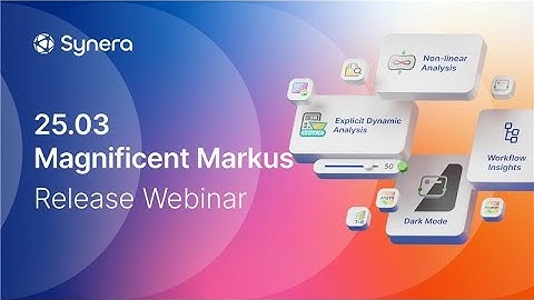 Synera 25.03 Magnificent Markus Release Webinar