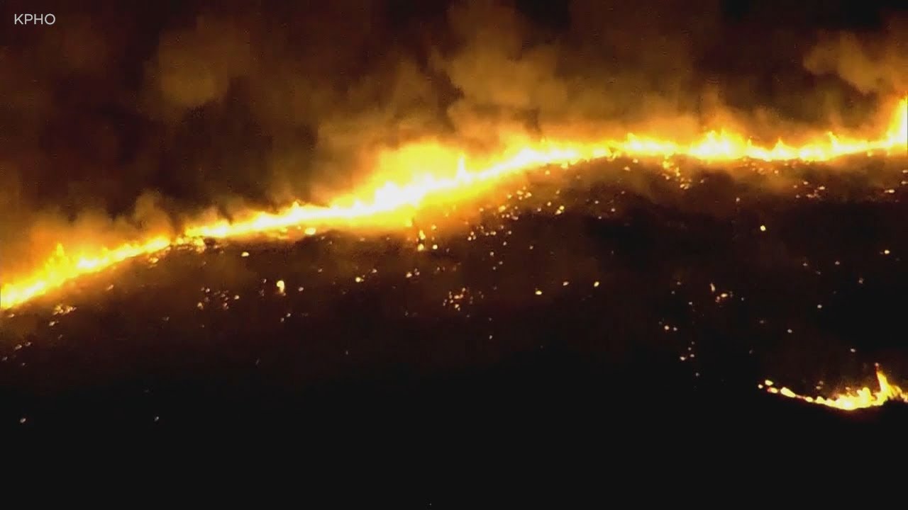 newspaper mockup Mountain Fire flares to more than 6,000 acres north of Phoenix