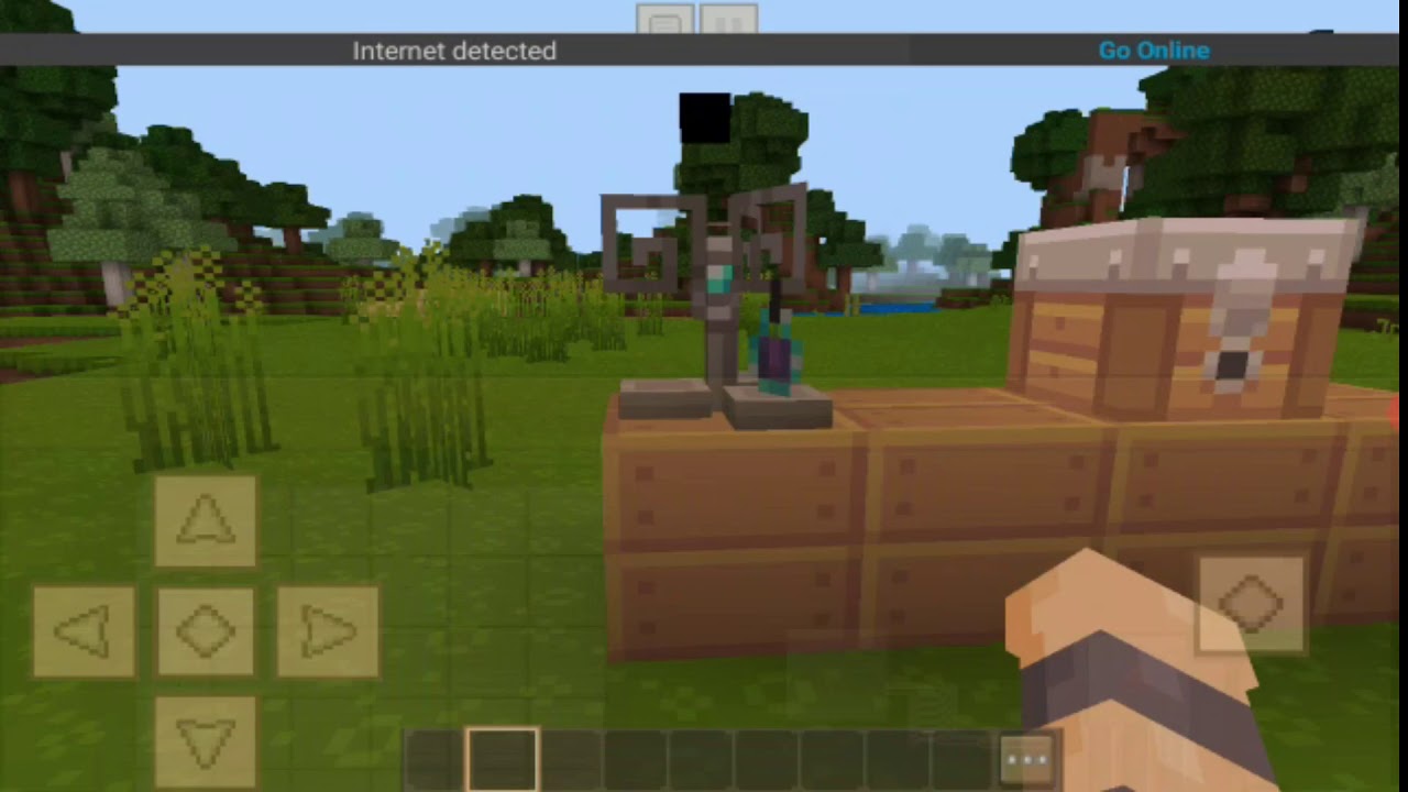 crafting and building fire resistance potion - YouTube