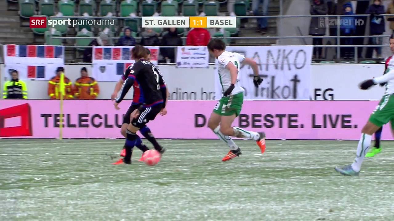 2015/16: 16. Runde - FC St. Gallen vs FC Basel 2:1 (1:1 ...