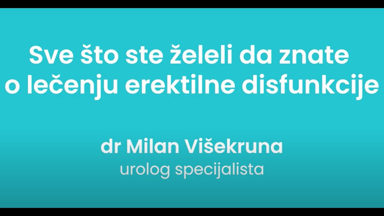 Sve što ste želeli da znate o lečenju erektilne disfunkcije - Fizionova