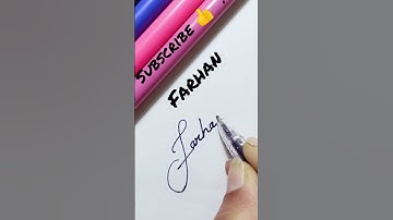 Farhan signature #shorts #ytshorts