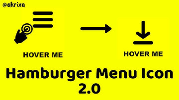How To Create A Hamburger Menu Using HTML & CSS | Menu Icon Without Javascript