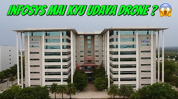 Infosys mai Udaya Drone 😍😱 || Beautiful Jaipur Campus