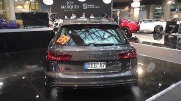 FULL CARBON Audi RS6 Avant C7 with Akrapovic Exhaust | Revs and driving in Monaco
